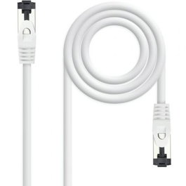 CABLE DE RED LATIGUILLO SSTP CAT8.1 AWG26 0.25 M BLANCO NANOCABLE